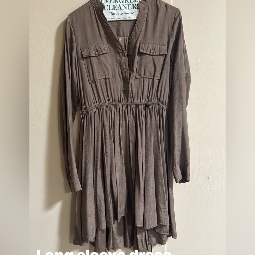 Long sleeve flowy dress